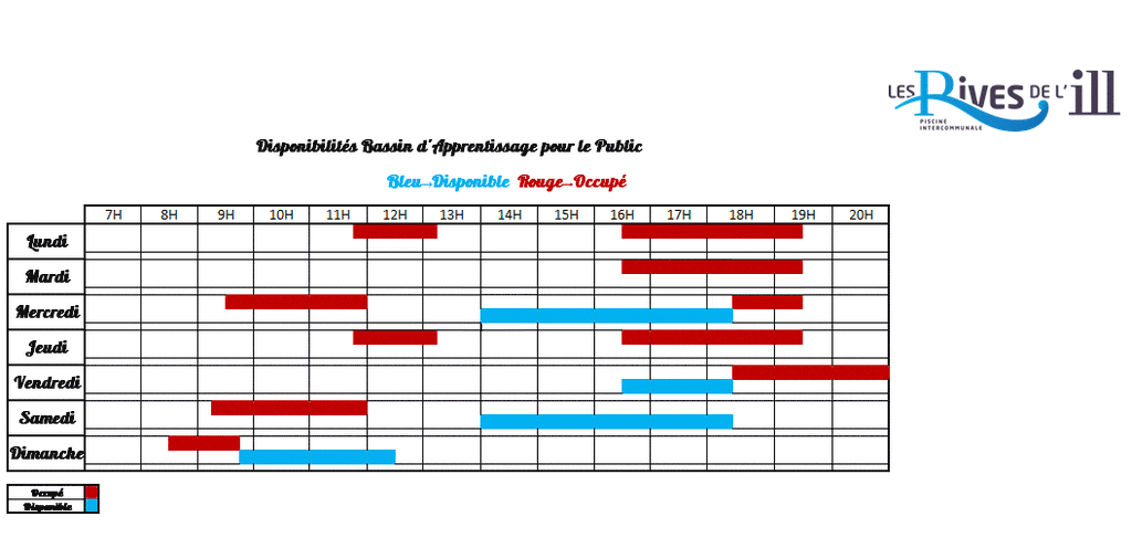 horaires piscine Ferrette