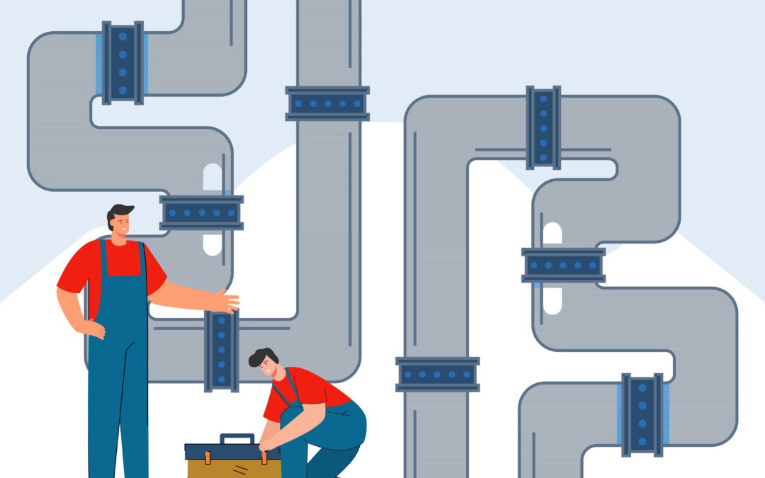 Travaux de pose de canalisation – Route barrée